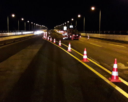 Baustellenabsicherung Zoobrücke Stadt Köln