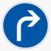 Vorschriftzeichen 209 Vorgeschriebene Fahrtrichtung rechts