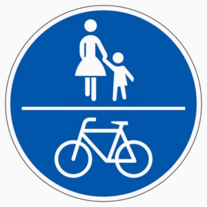 Vorschriftzeichen 240 Gemeinsamer Geh- und Radweg
