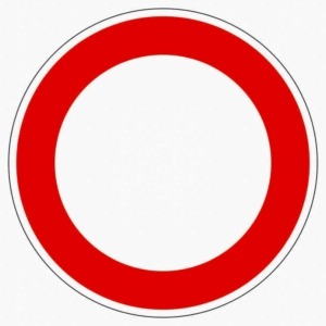 Vorschriftzeichen 250 Verbot für Fahrzeuge aller Art