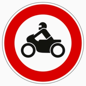 Vorschriftzeichen 255 Verbot für Krafträder