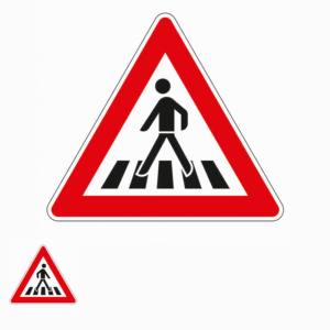 Gefahrenzeichen 101-11 Fußgängerüberweg