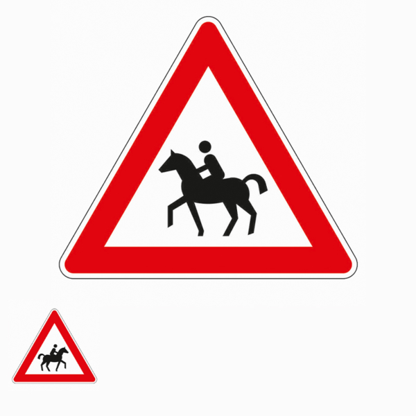 Gefahrenzeichen 101 Reiter