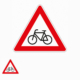 Gefahrenzeichen 117-10 Radverkehr