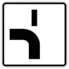 Zusatzzeichen 1002.12 Verlauf der Vorfahrtsstraße