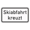 Zusatzzeichen 1007.55 Skiabfahrt kreuzt