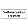 Zusatzzeichen 1013.51 Seitenstreifen räumen