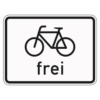 Zusatzzeichen 1022.10 Radverkehr frei