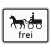 Zusatzzeichen 1024.18 Gespannfuhrwerke frei
