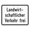 Zusatzzeichen 1026.36 Landwirtschaftlicher Verkehr frei