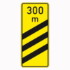 Richtzeichen 450.55 Ankündigungsbake gelb,dreistreifig