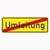 Richtzeichen 457.1 Ende der Umleitungsankündigung