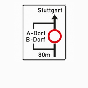 Richtzeichen 458.1 Planskizze