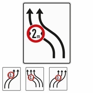 Verkehrsleitungstafel 515.22 Verschwenkungstafel mit Zeichen 264