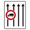 Verkehrslenkungstafel 524.32 Fahrstreifentafeln mit Zeichen 253