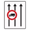 Verkehrslenkungstafel 524.31 Fahrstreifentafeln mit Zeichen 253