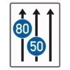 Verkehrslenkungstafel 525.31 Fahrstreifentafeln mit Zeichen 275