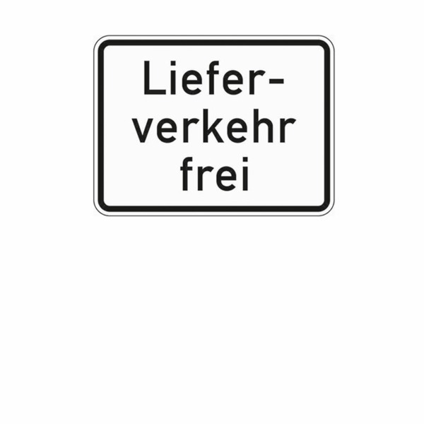 Zusatzzeichen 1026.35 Lieferverkehr frei