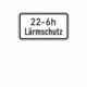 Zusatzzeichen 1040.35 Lärmschutz (mit Zeitangaben)