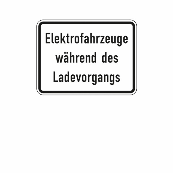 Zusatzzeichen 1050.32 Elektrofahrzeuge während des Ladevorgangs