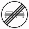 Vorschriftzeichen 280 Ende des Überholverbots für Kraftfahrzeuge aller Art