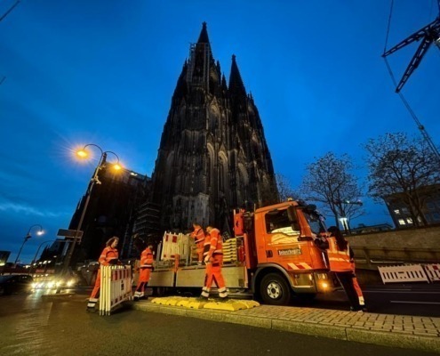 Verkehrssicherung am Kölner Dom